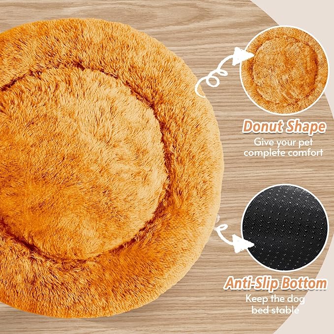 JOLLYVOGUE Calming Dog Bed for Small Dogs - Image 3