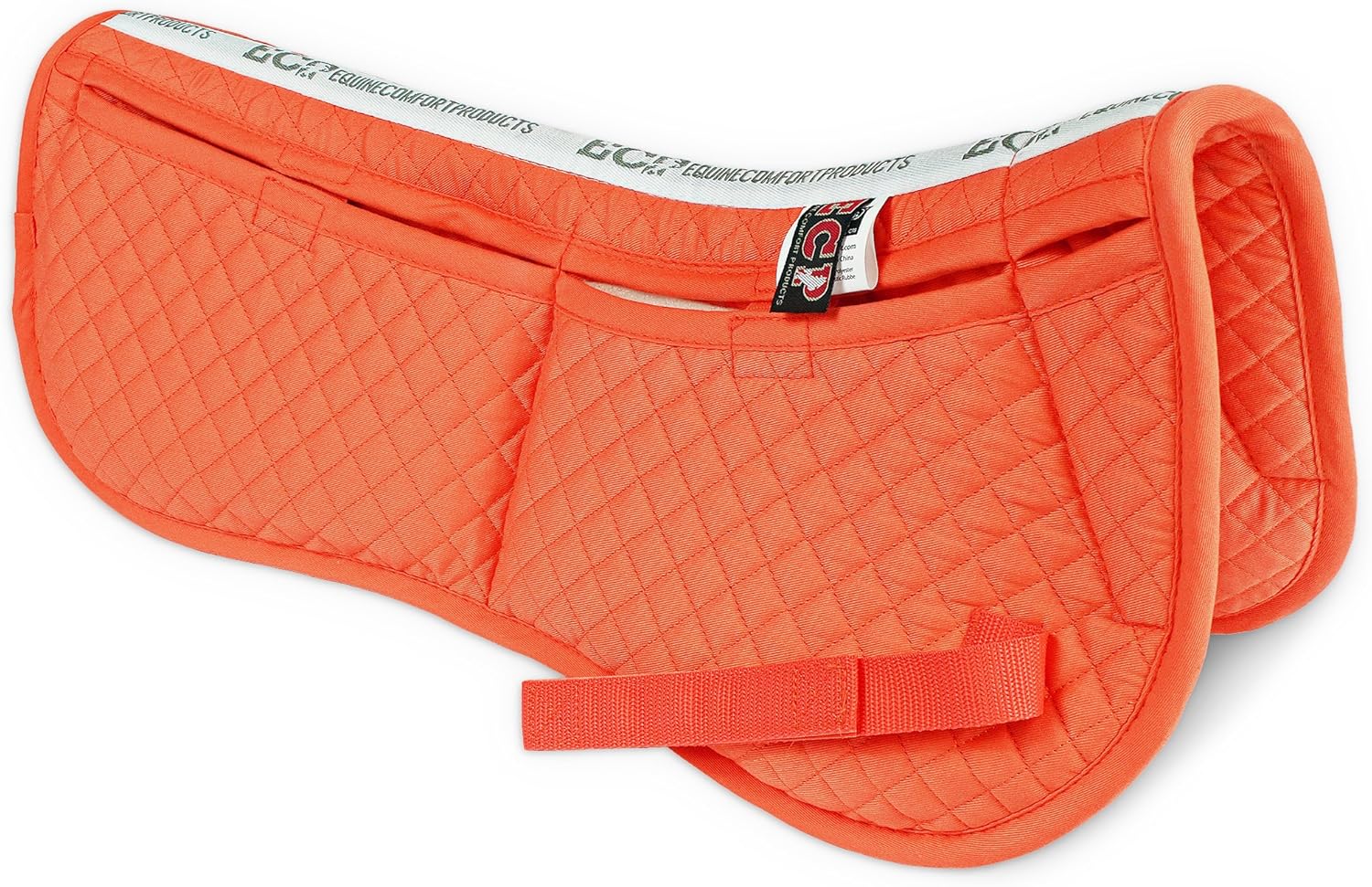 ECP Equine Comfort Products Adjustable Shock Absorbing Memory Foam Half Saddle Pad, Injury Prevention & Pressure Relief, Customizable Fit, Breathable for All Riding Styles