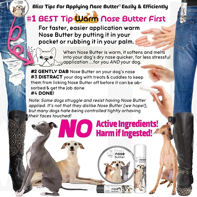 The Blissful Dog Italian Greyhound Unscented Nose Butter - Image 4