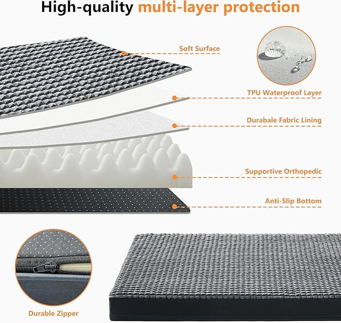 KISYYO Orthopedic Dog Beds for Extra Large Dogs - Image 5