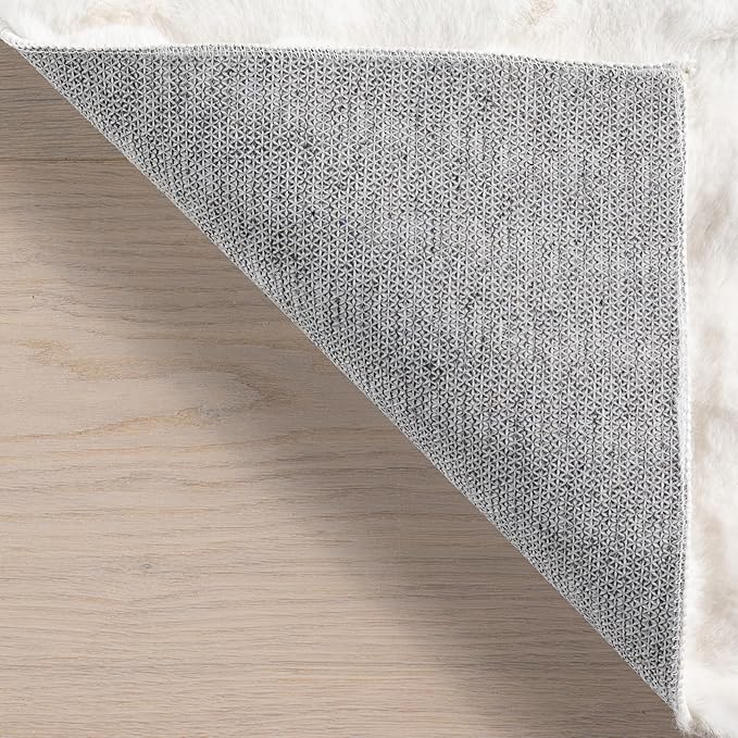 nuLOOM 2' x 8' Cozy Plush SuperiorWash Area Rug, Machine Washable, Non-Slip, Soft Fluffy Shag Carpet for Living Room Bedroom Kids Room Nursery Home Decor, Jeni White