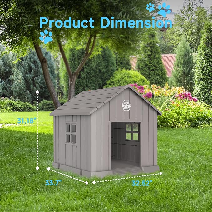 DRATO Dog House Indoor Outdoor for Small to Large Sized Dogs Indoor Outdoor - Image 4