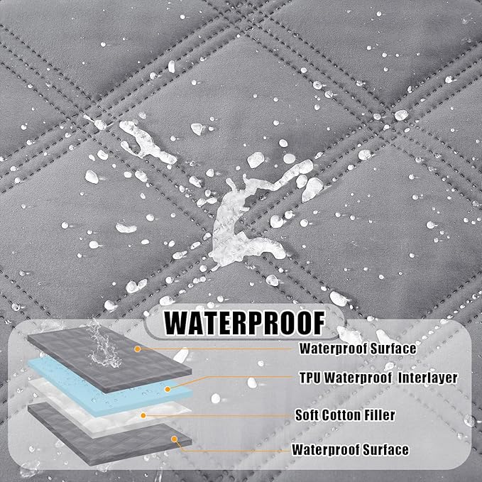 Smiry Waterproof Dog Bed Cover Blanket 30x53, Soft Reversible Pet Blanket - Image 2