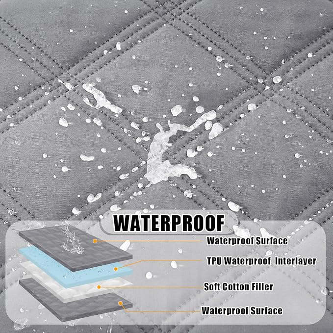 Smiry Waterproof Dog Bed Cover Blanket 52x82, Soft Reversible Pet Blanket - Image 2