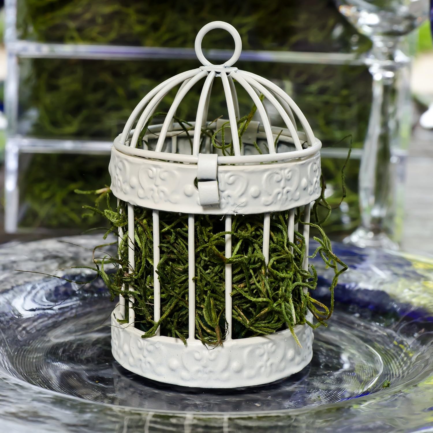 Weddingstar Miniature Round Birdcage Favors in White - Pack of 4