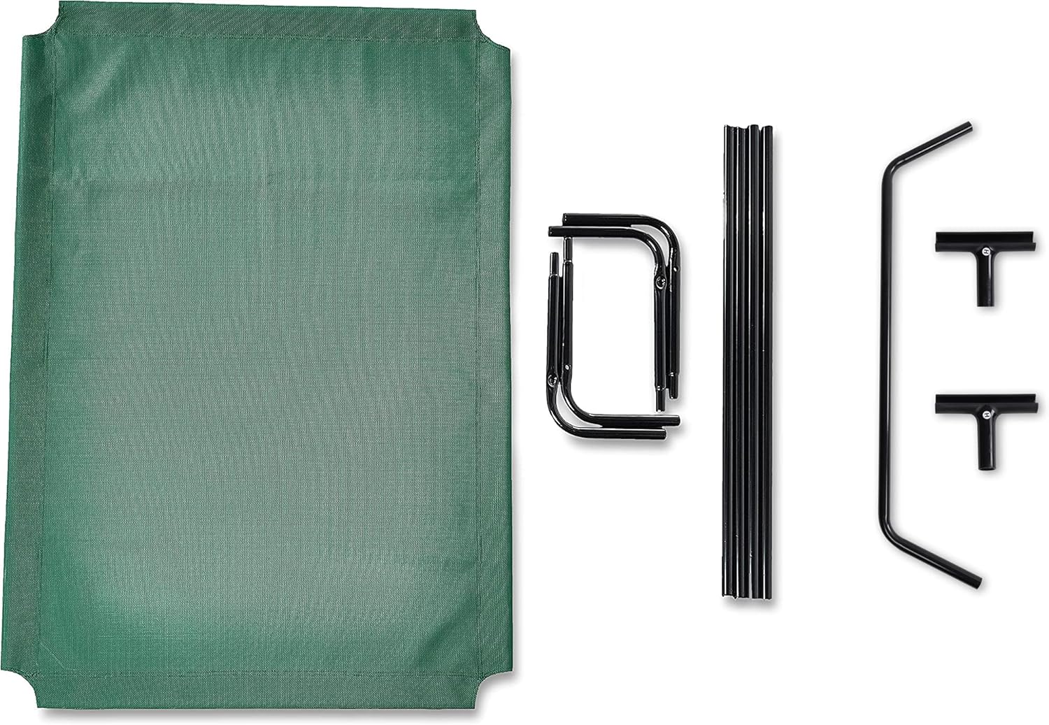 Amazon Basics Cooling Breathable Elevated Dog Bed with Durable Metal Frame, for Large Dogs, X-Large, 60 x 37 x 9 Inch, Green