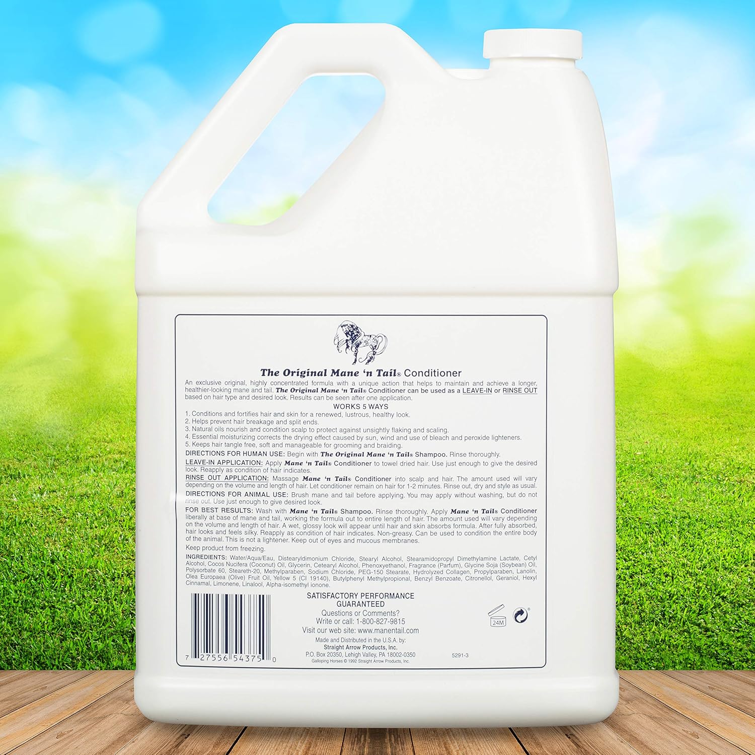 Mane 'n Tail Conditioner Gallon, for Soft Silky Hair. For Horses and Humans! (128 Fl Oz)