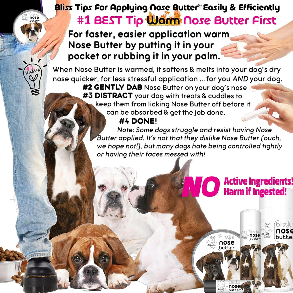 The Blissful Dog Boxer Duo Unscented Nose Butter, 8-Ounce