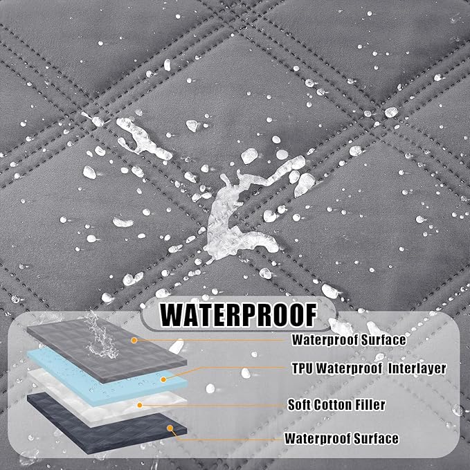 Smiry Waterproof Dog Bed Cover Blanket 82x120, Soft Reversible Pet Blanket - Image 2