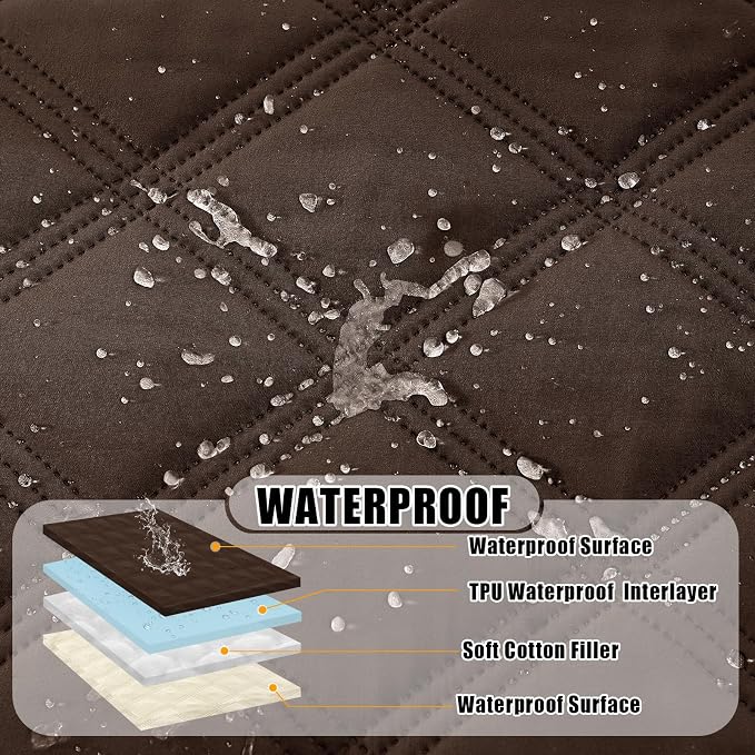 Smiry Waterproof Dog Bed Cover Blanket 40x50, Soft Reversible Pet Blanket - Image 2