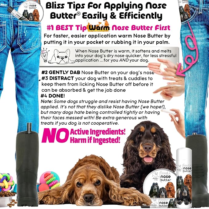 The Blissful Dog English Cocker Spaniel Unscented Nose Butter - Image 4