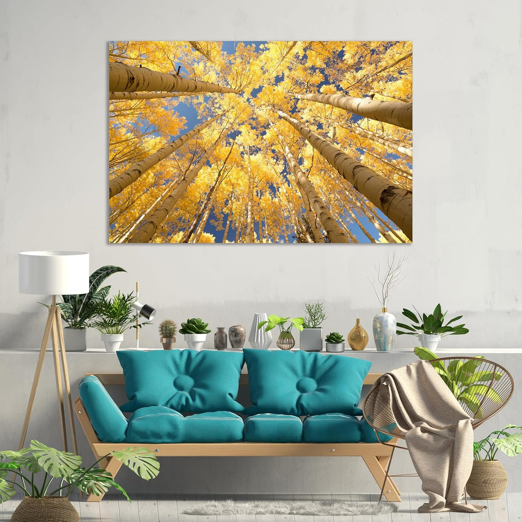 Nature Wall Art Prints - Ocean Forest Mountain Lake Canvas Landscapes - Small to Extra Large Living Room Bedroom Kitchen Bathroom Décor (Reaching for the Sky, 35L" x 53W")