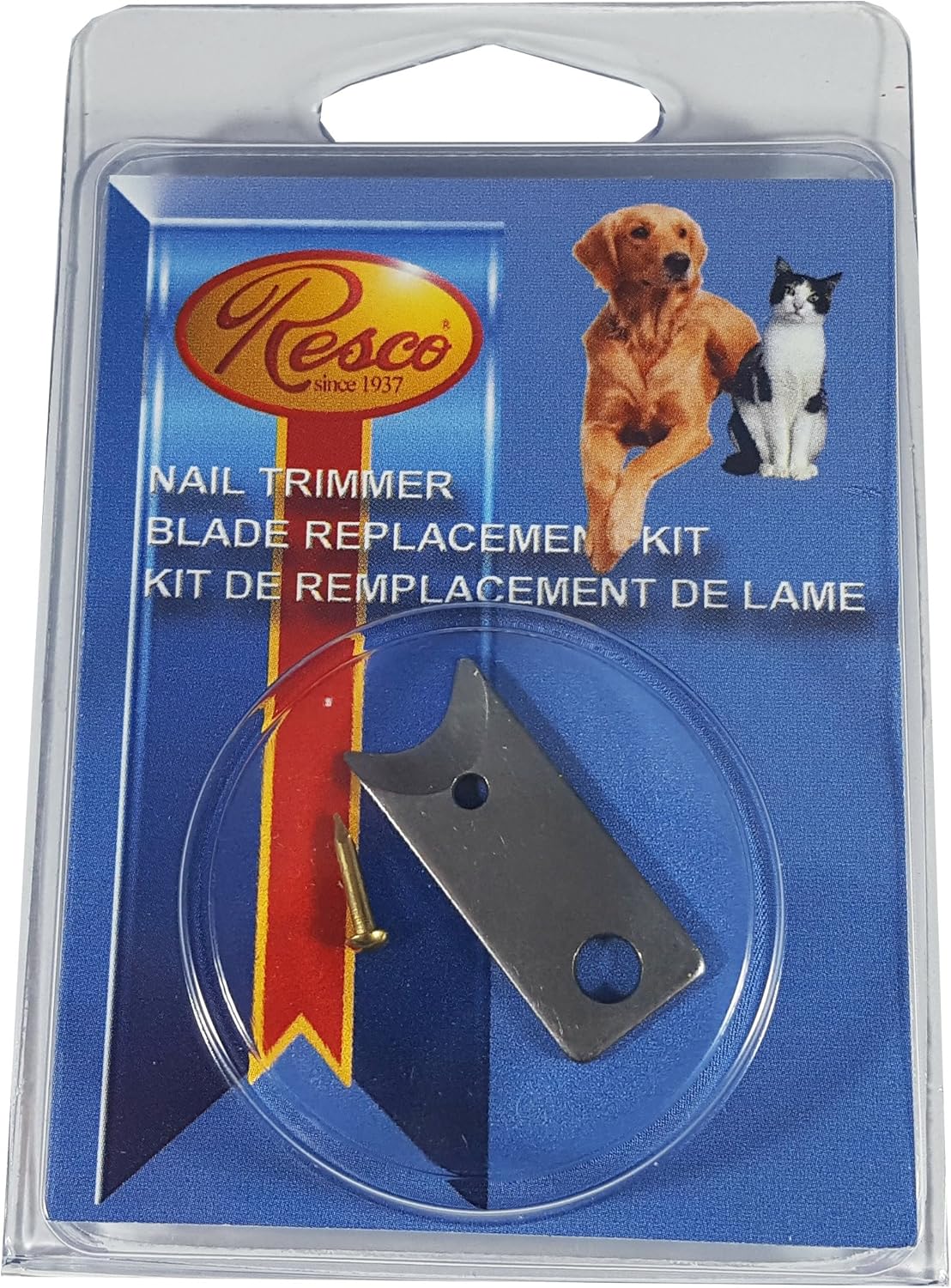 Resco USA-Made Nail Grooming Kit, Large, Yellow (PF0531)