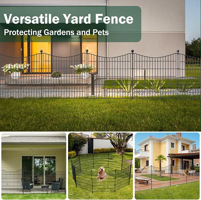 15 Panels Decorative Garden Fence - Image 6