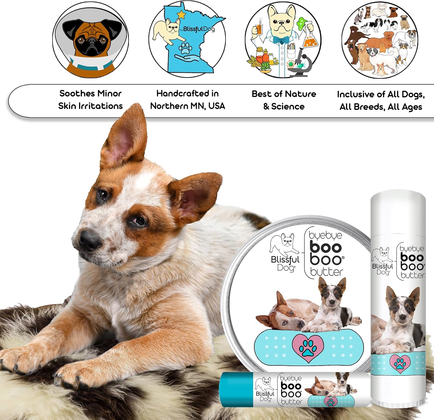 The Blissful Dog Blue Heeler Boo Butter, 2 oz
