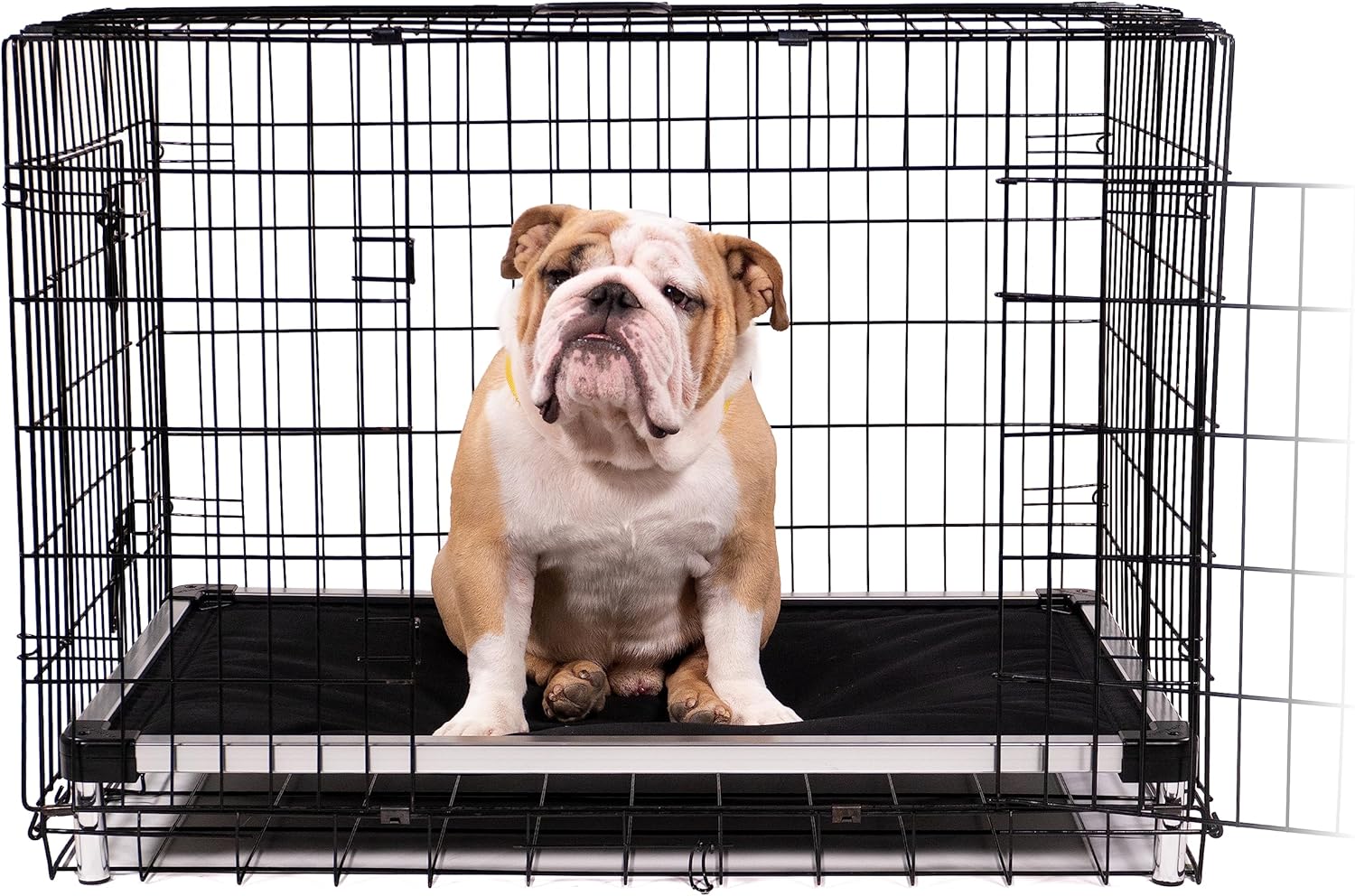 K9 Ballistics Chew Proof Armored Padded Dog Crate Bed, Virtually Indestructible, Legs Included (Blue Quartz, Medium (35" L x 22" W x 4.5" H))