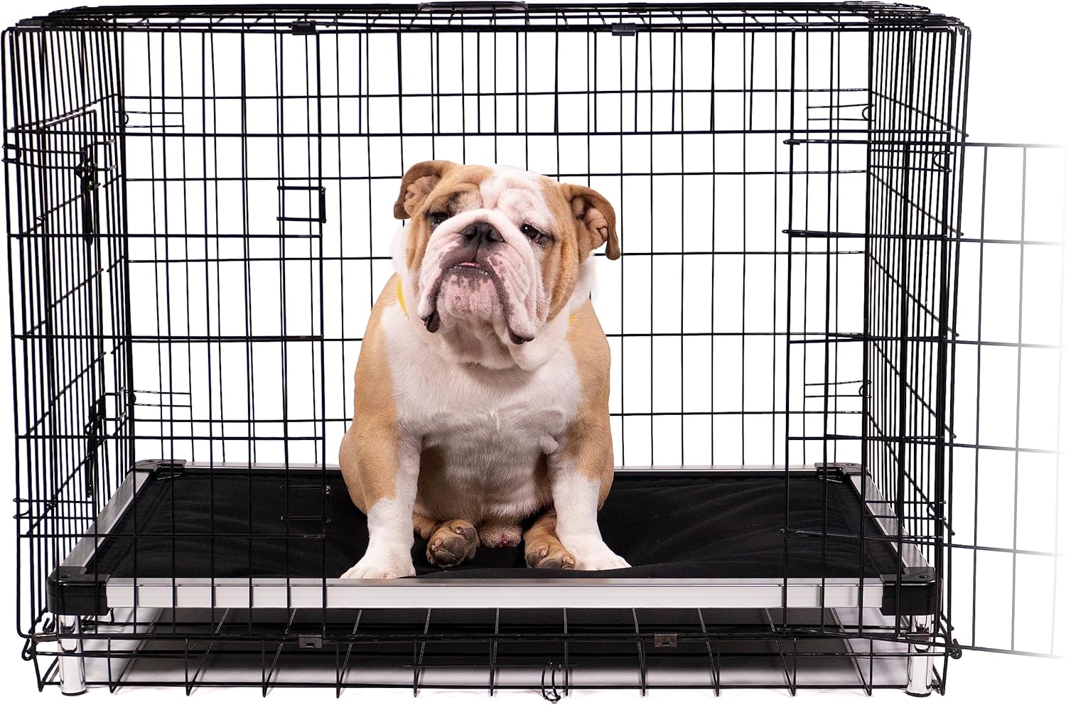 K9 Ballistics Chew Proof Armored Padded Dog Crate Bed, Virtually Indestructible, Legs Included (Sandstone, XX-Large (50" L x 33" W x 8" H))