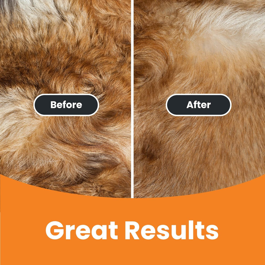 GoPets Self-Cleaning Slicker Brush for Dogs & Cats, Deshdding & Dematting Comb with Retractable Bristles for Easy Cleaning, Undercoat Grooming Tool, Non-Slip Handle, Detangler for Mats & Loose Pet Fur