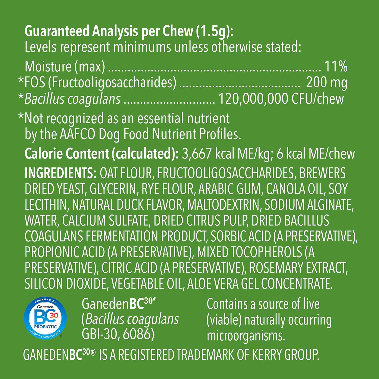 Amazon Brand - Wag Probiotic Supplement Daily Chews for Dogs, Supports Digestion and Gut Health, Natural Duck Flavor, 90 count
