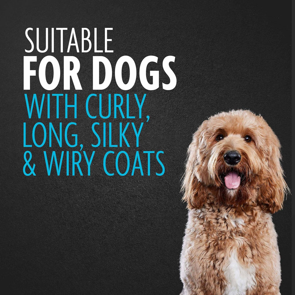 FURminator 2-in-1 Doodle Grooming Tool for Dogs, 1 Count, Dematting Tool with Comb for Mats, Tangles & Maintenance on Curly, Long, Silky & Wiry Coats