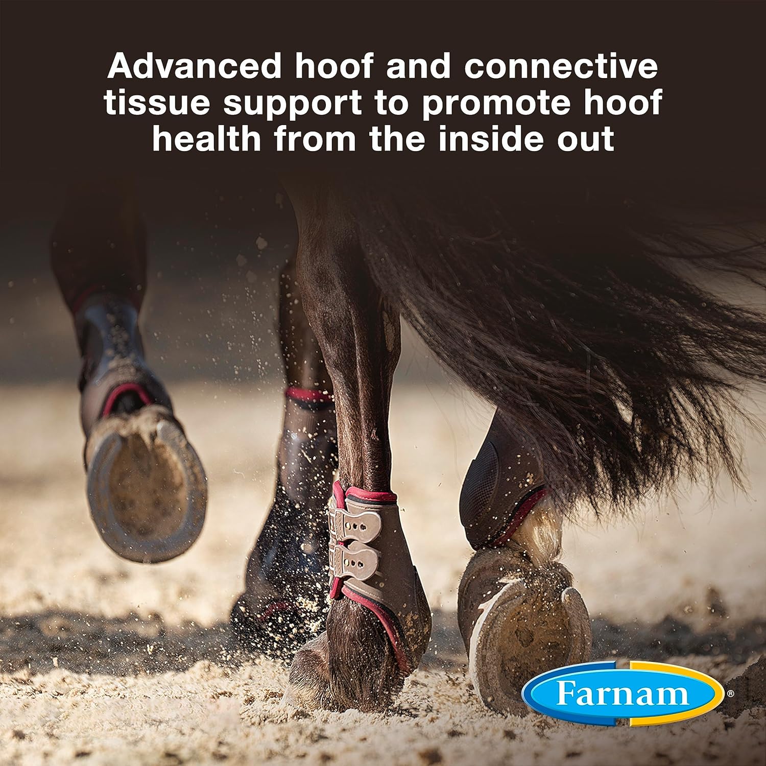 Farnam Horseshoer's Secret Extra Strength Hoof Supplements & Connective Tissue Supplement, Promotes Strong, Healthy Hooves, Tendon & ligaments, 7.5 lbs, 60 Day Supply
