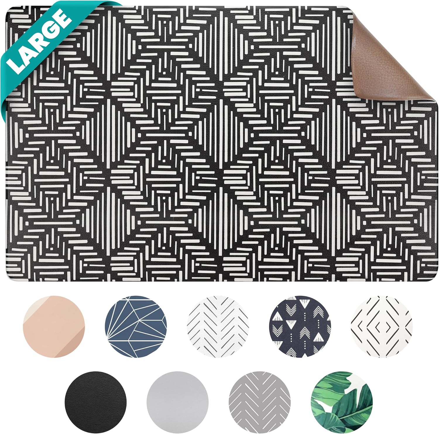 NALALAS Large Dog Mat for Food and Water, Cat Feeding Mat | Large Waterproof Dog Bowl Mat | Non-Slip Pet Food Mat for Floors | Pet Mats for Food and Water | Easy to Clean