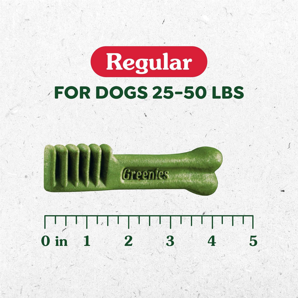 Greenies Regular Dental Dog Treats, Blueberry Flavor, 12 oz. Pack (12 Treats)