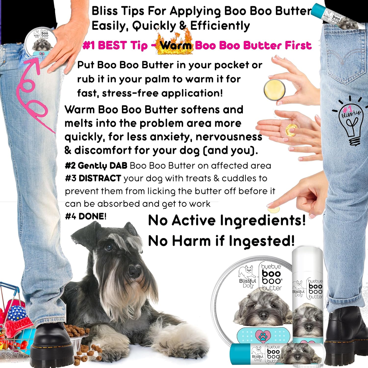 The Blissful Dog Schnauzer Boo Butter, 0.15 oz