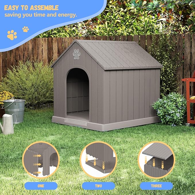 DRATO Dog House Resin Outdoor Dog Kennel - Image 6