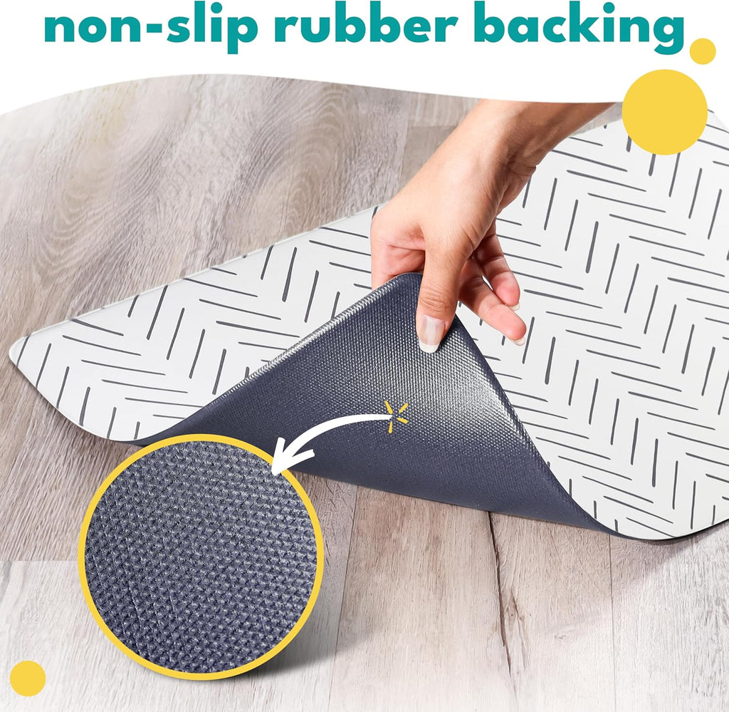NALALAS Dog Mat for Food and Water, Cat Feeding Mat | Waterproof Dog Bowl Mat | Non-Slip Pet Food Mat for Floors | Pet Mats for Food and Water | Easy to Clean