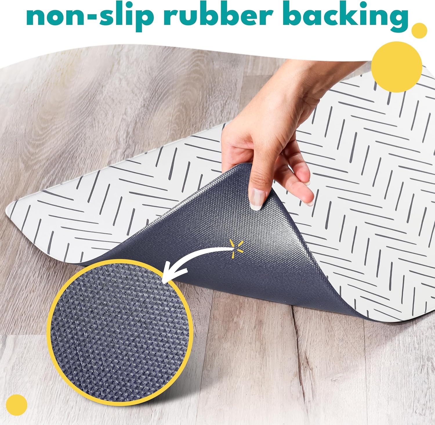 NALALAS Dog Mat for Food and Water, Cat Feeding Mat | Waterproof Dog Bowl Mat | Non-Slip Pet Food Mat for Floors | Pet Mats for Food and Water | Easy to Clean