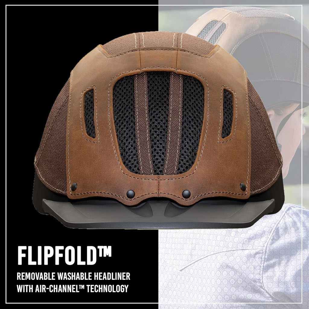 Troxel Sierra Rugged Horse Riding Helmet, Low-Profile, Self-Adjustable Design, Safety Horseback Riding Gear