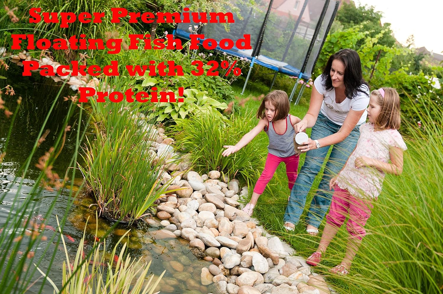 | Premium Floating Fish Food | Pond and Lake | Pellets | 2 Pounds