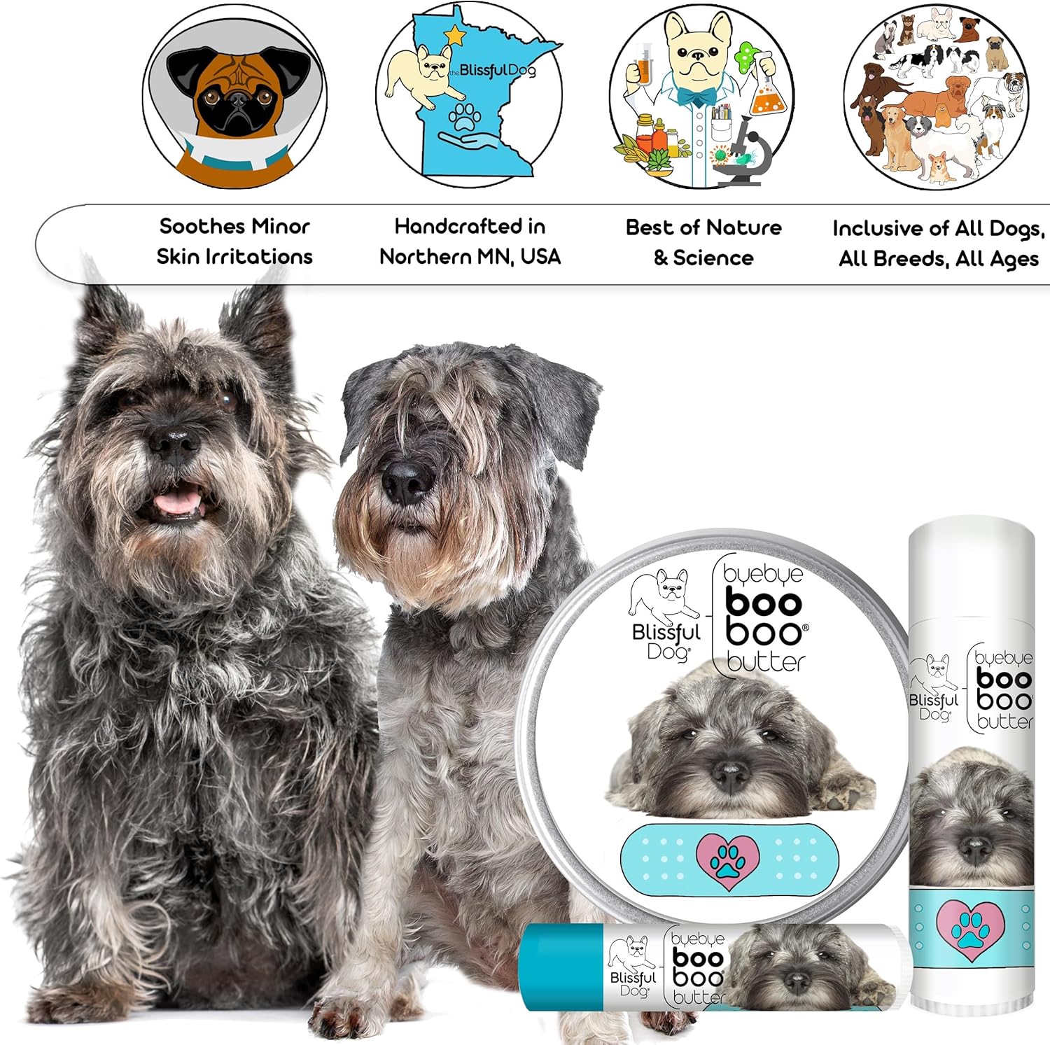 The Blissful Dog Schnauzer Boo Butter, 0.15 oz