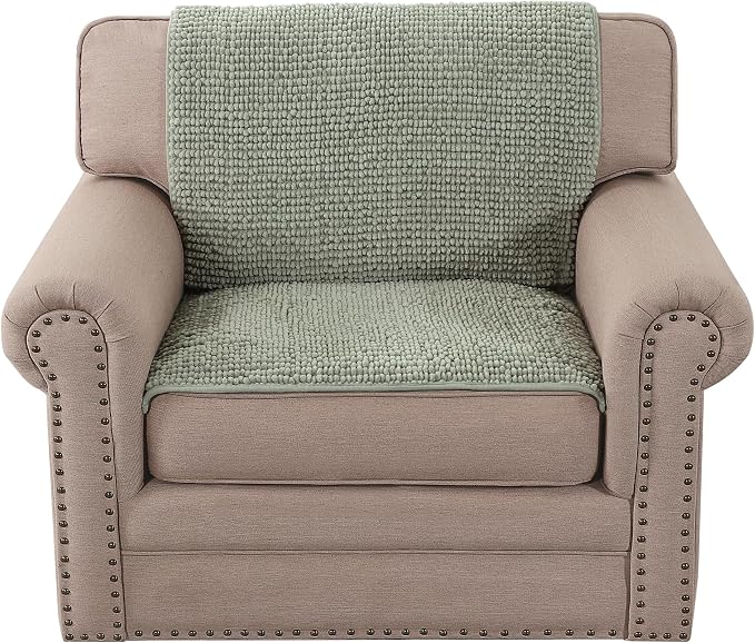 H.VERSAILTEX Plush Chenille Couch Armrest Cover 2 Packs Thick and Soft Sofa - Image 7
