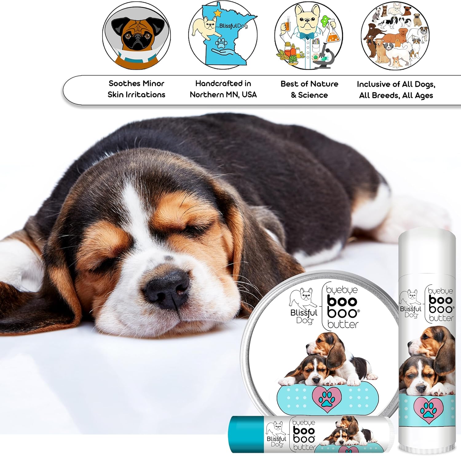 The Blissful Dog 4 oz TIN Beagle Booboo Butter