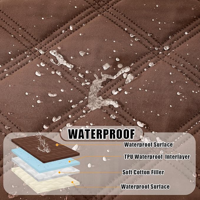 Smiry Waterproof Dog Bed Cover Blanket 40x70, Soft Reversible Pet Blanket - Image 2