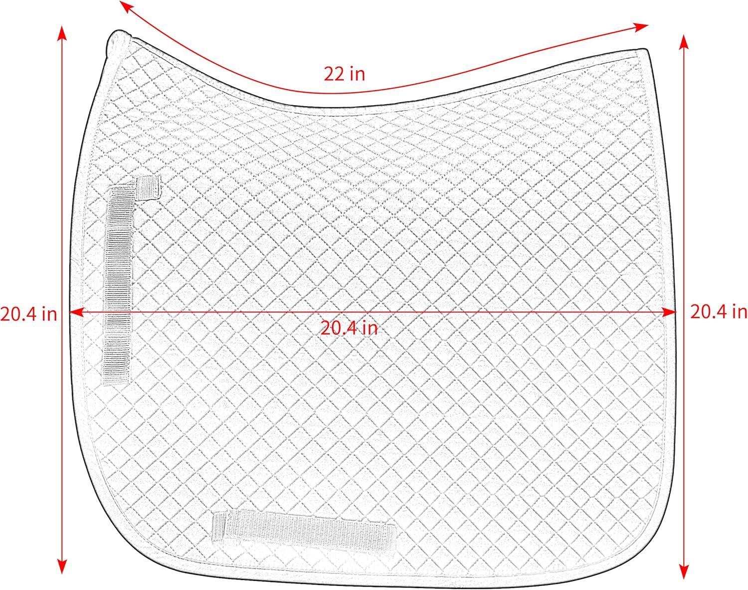 Horse Basic Dressage Saddle Pad