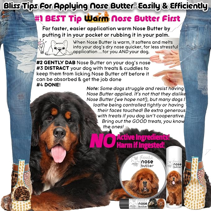 The Blissful Dog Tibetan Mastiff Unscented Nose Butter - Image 4
