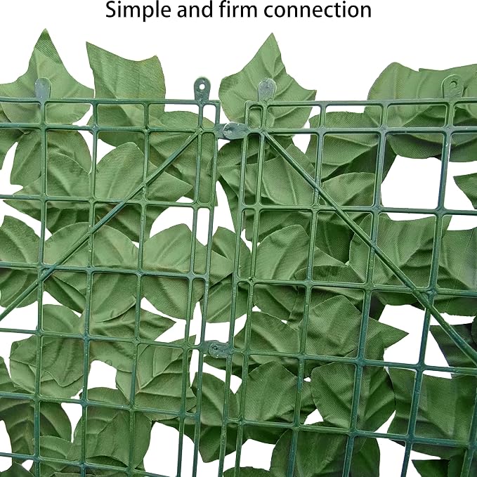 Artificial Ivy Privacy Fence Wall Screen: 72 x144 in UV-Anti Faux Greenery - Image 3