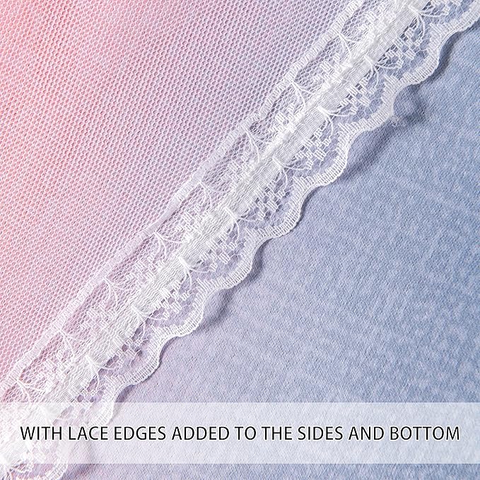 XiDi Rainbow Blackout Curtains 96 Inches Long for Girls Bedroom 2 Panels Set, Kids Pink Curtains for Room Decor Unicorn Wall Decals Drapes for Little Girl Nursery Grey/Pink/Purple 34 Inches Wide