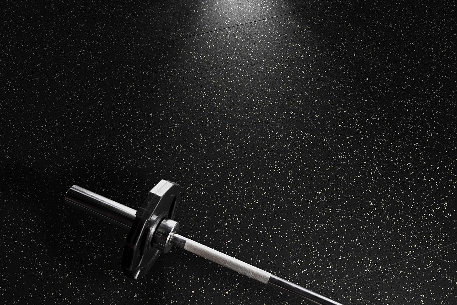 Playsafer Genaflex Rubber Gym Floor Mat, Heavy Duty Commercial Protective Gym Flooring Roll - 8mm Thick (Black, 4' X 10')