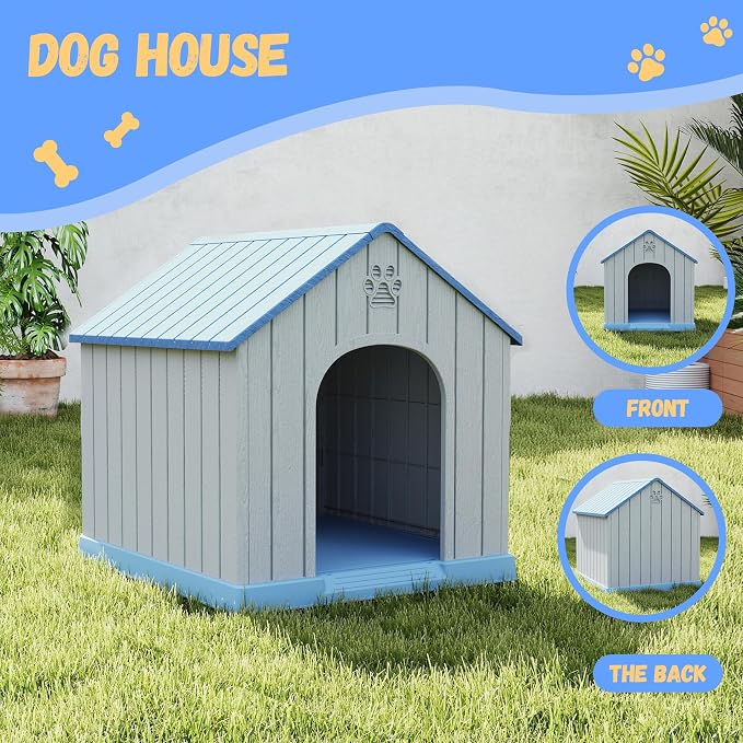 DRATO Dog House Resin Outdoor Dog Kennel - Image 7