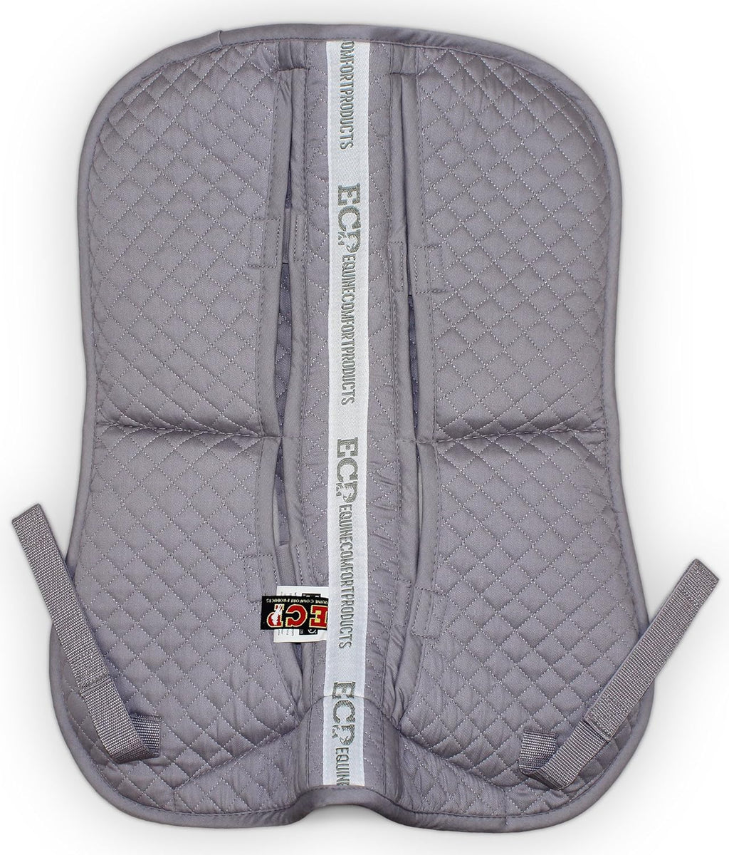 ECP Equine Comfort Products Adjustable Shock Absorbing Memory Foam Half Saddle Pad, Injury Prevention & Pressure Relief, Customizable Fit, Breathable for All Riding Styles