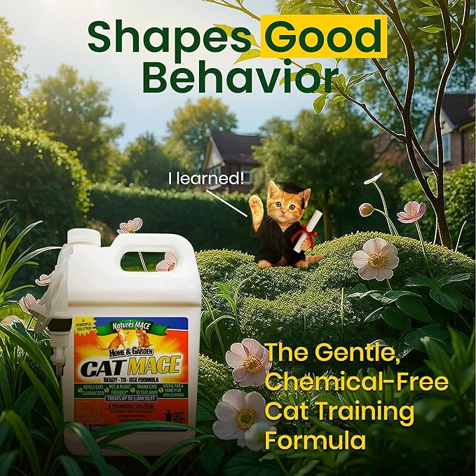 Nature's Mace Cat Mace Cat Repellent, Pets Training Tool, Outdoor & Indoor - Image 2