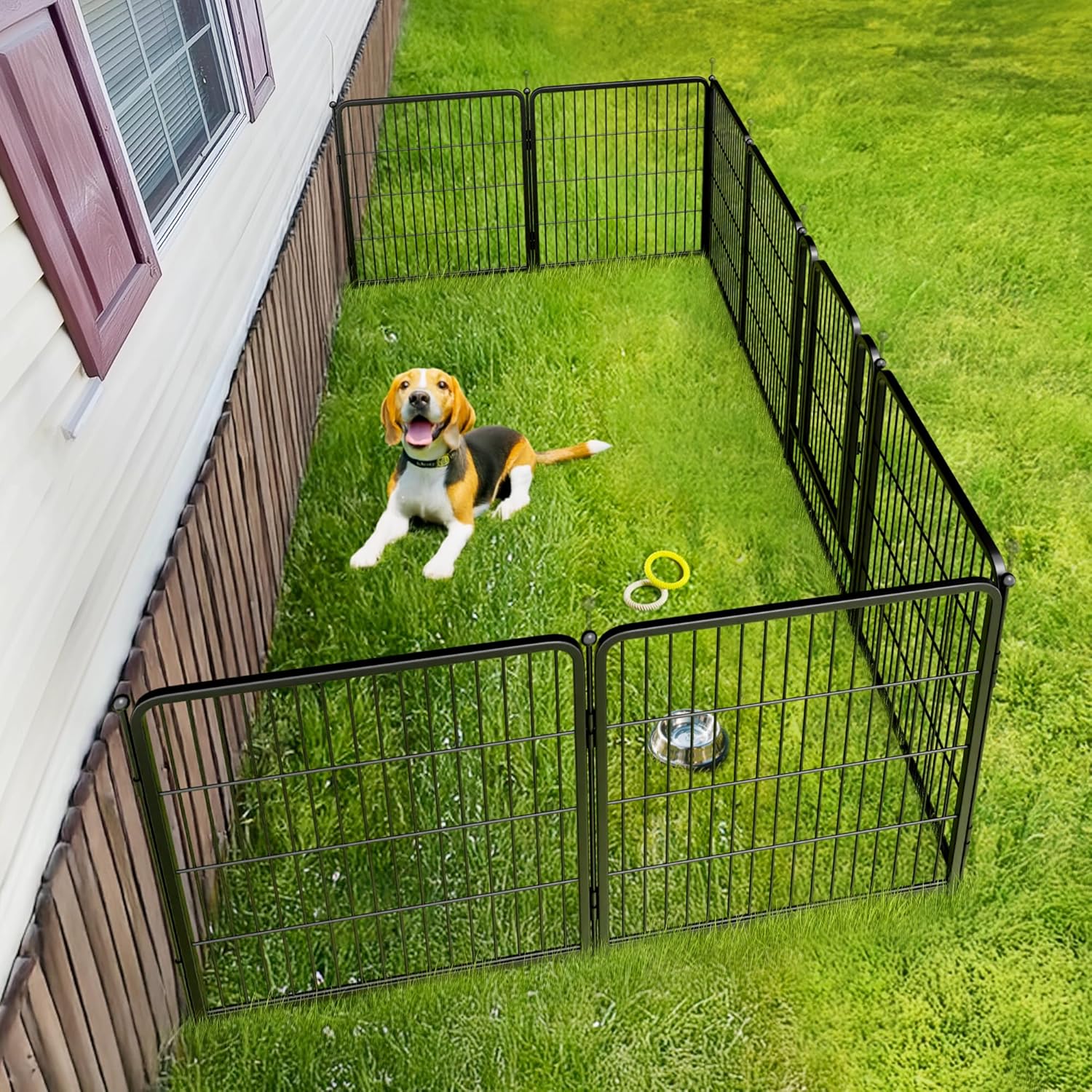 FXW Rollick Unleashed Dog Playpen for Indoor, Yard, RV Camping, 32 inch 8 Panels for Small and Medium Dogs│Patented