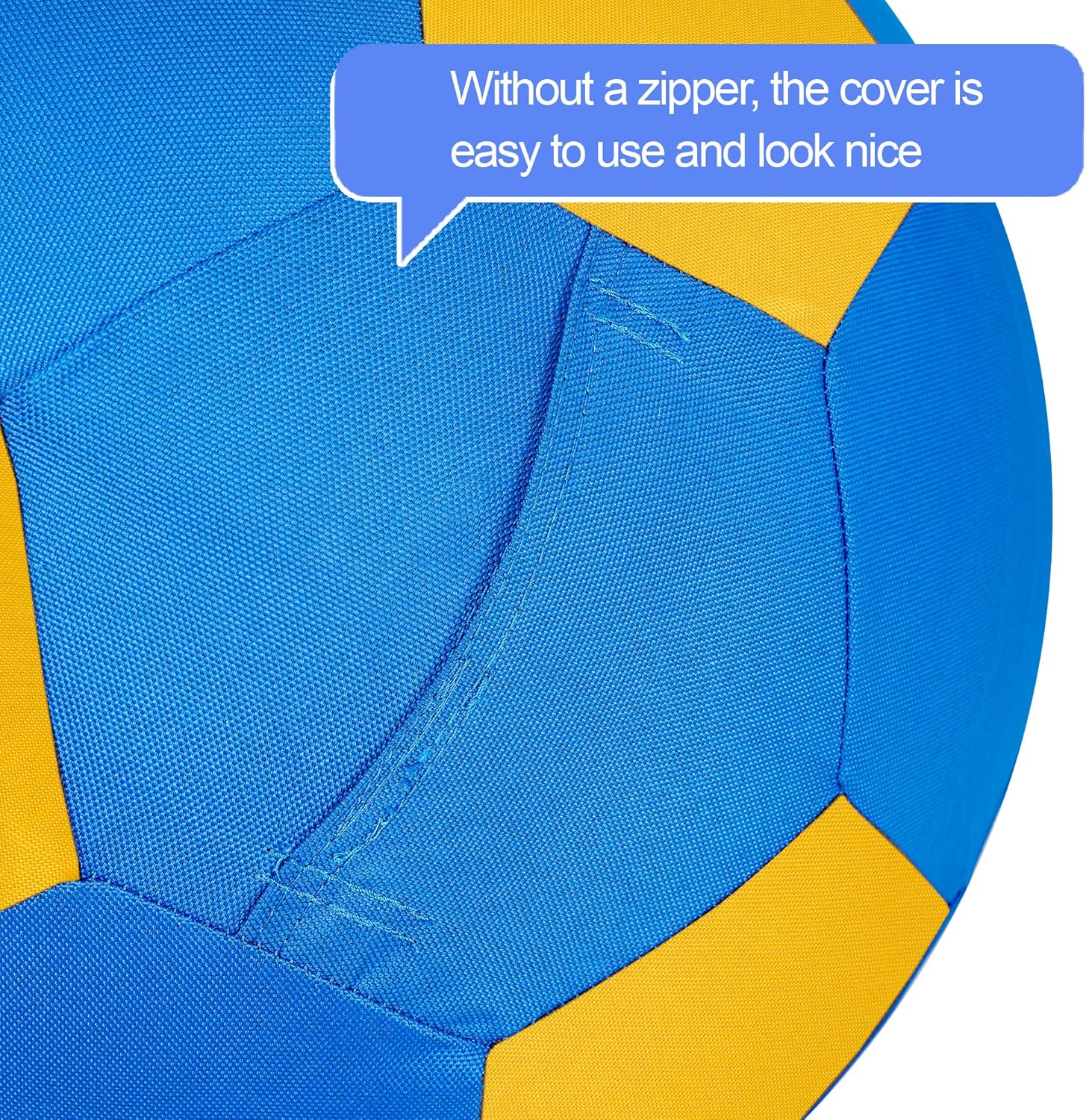 Herding Ball for Dogs & Horses - 20" Large Blue & Yellow Ball with Hand Pump