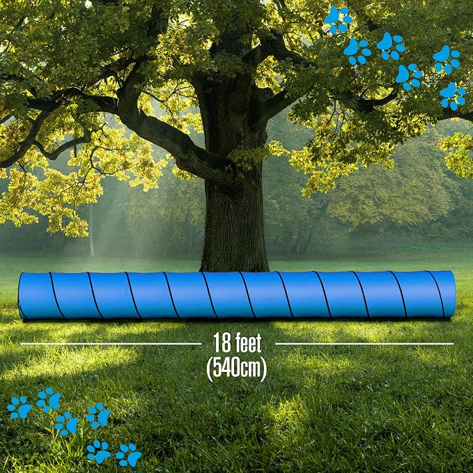 Houseables Dog Tunnel, Dog Agility Tunnel, Agility Equipment, 18 Feet, Puppy - Image 3