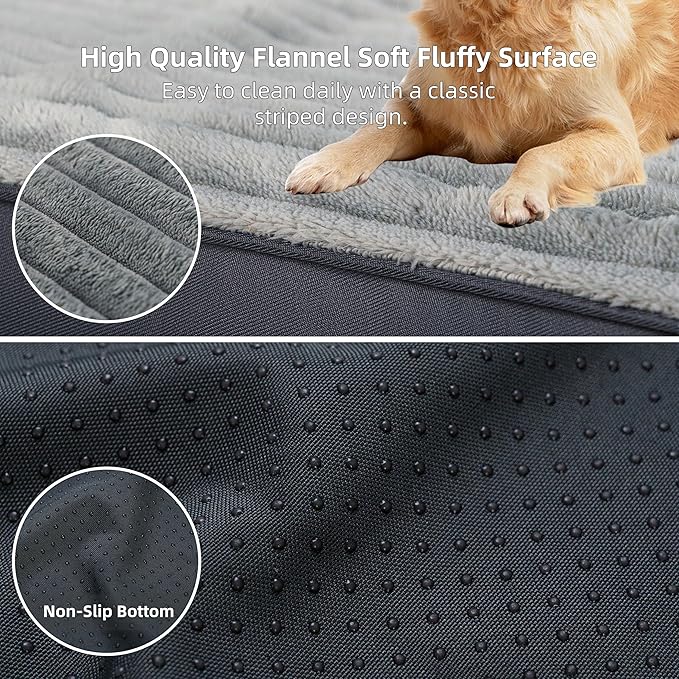 Dog Bed Medium Size Dog, Orthopedic Flannel Pet Bed - Image 4