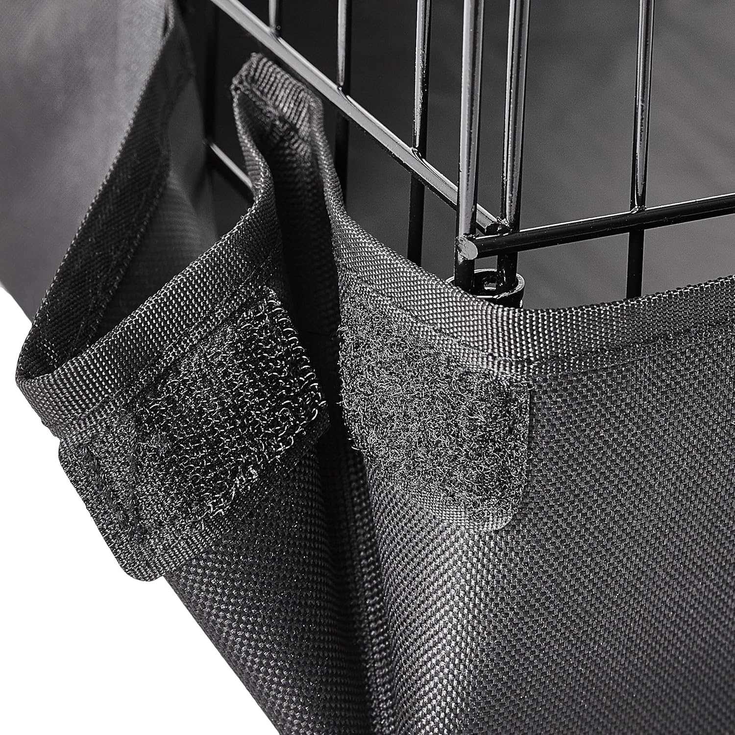 Amazon Basics Leakproof Canvas Bottom Guinea Pig Pet Cage with Divider Set, Black, 47.6"L x 24.2"W x 14.0"H